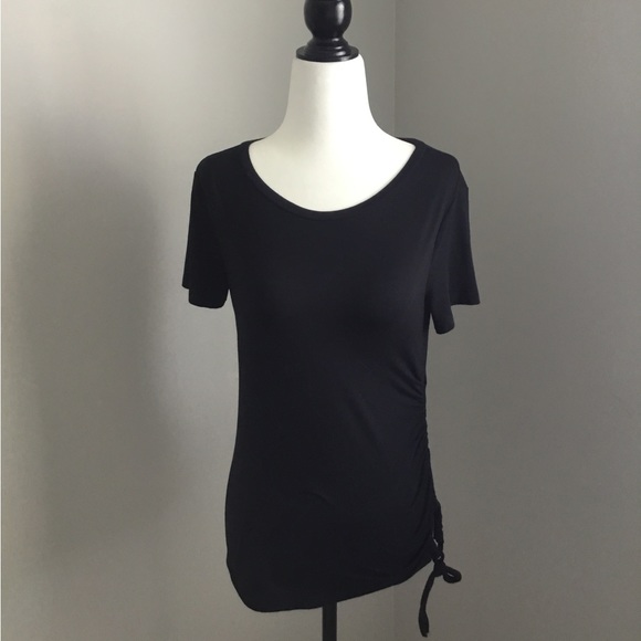 Halogen Shirred T-shirt, Size S - Picture 1 of 6